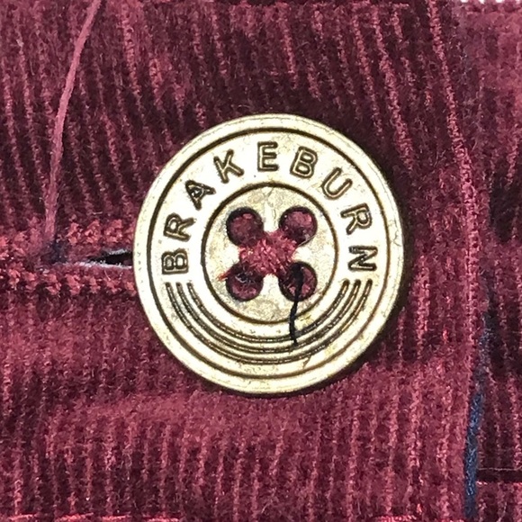 Brakeburn berry colored corduroy skirt size UK 10 - Picture 3 of 8